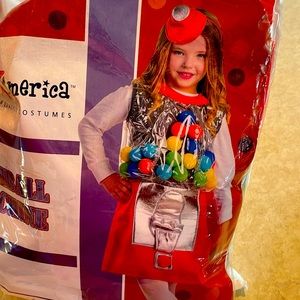 Gum all machine Halloween costume.  Costume includes dress and headband